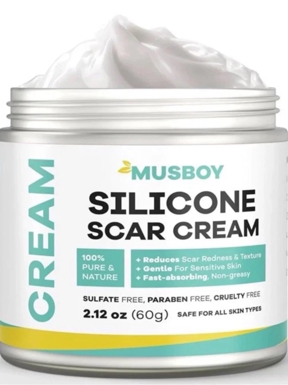 Silicone Scar Cream, Advanced Scar Cream, Stretch Marks, Surgical Scars, New